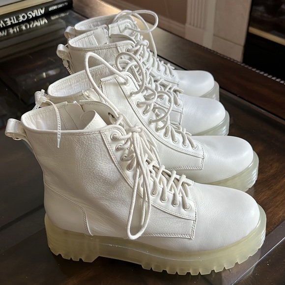 GB
Moon-Walk Leather Platform Combat Booties - Picture 2 of 11